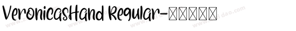 VeronicasHand Regular字体转换
